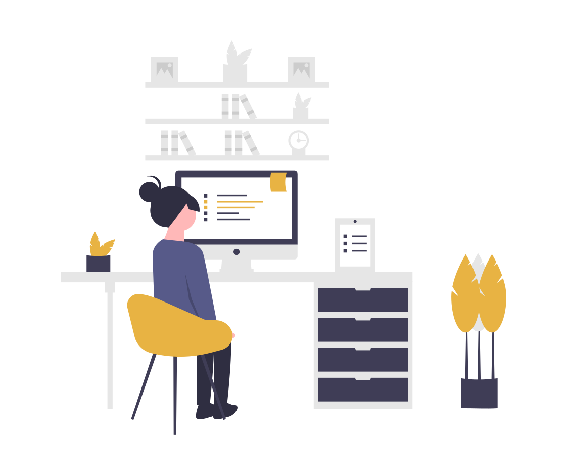 women working infront of a computer